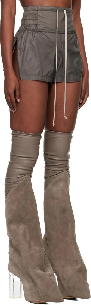 Rick Owens Gray Concordians Boxing Shorts 2