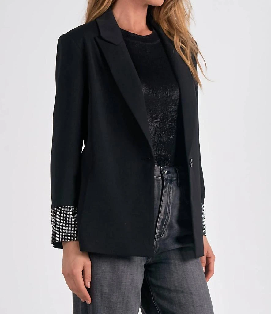 Elan Elan - JACKET WITH RHINESTONE SLEEVE DETAIL 3
