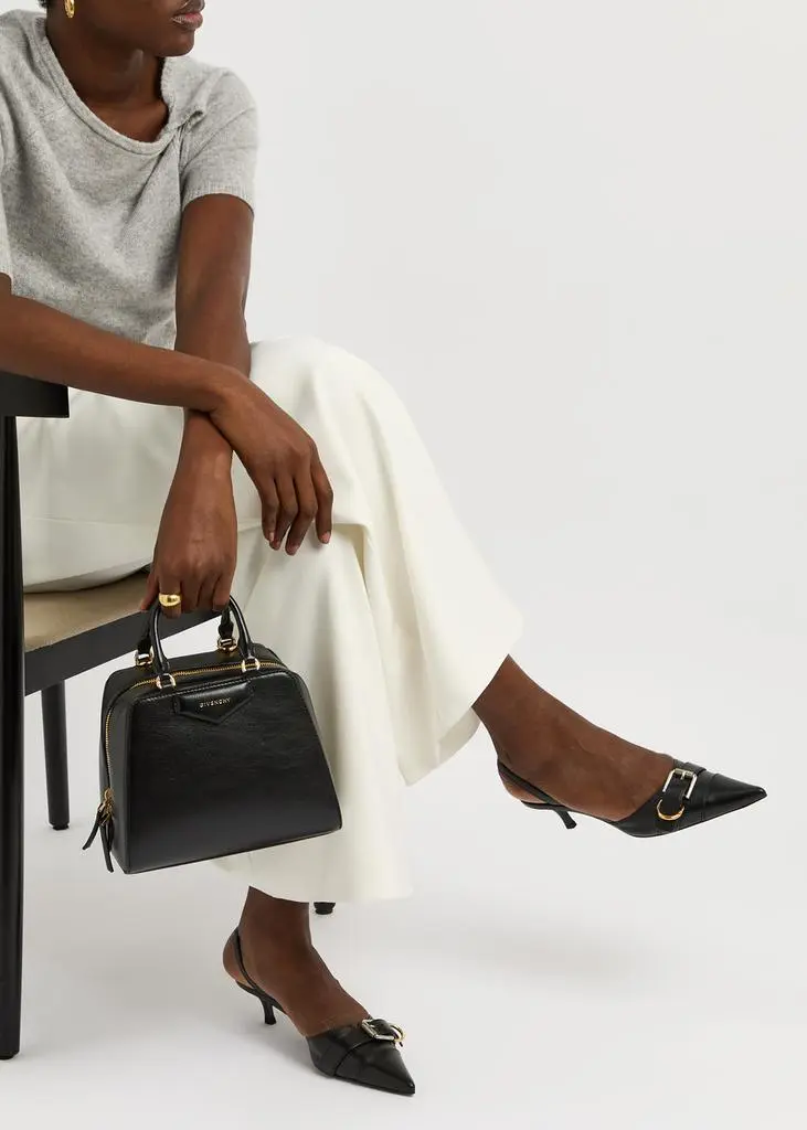 Givenchy Voyou 50 leather slingback pumps 5