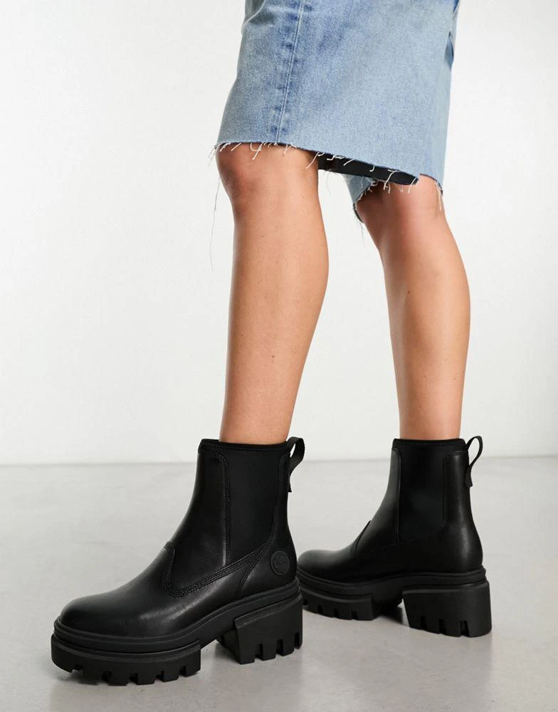 Timberland Timberland everleigh chelsea boots in black full grain leather 4