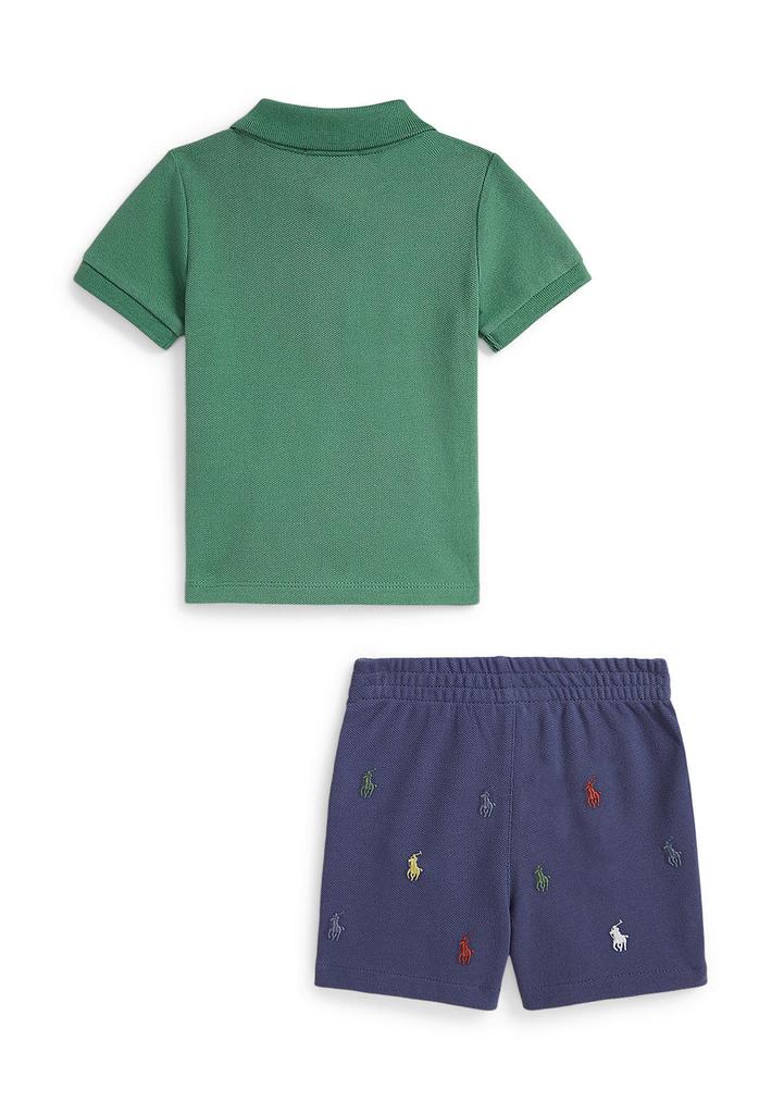Ralph Lauren Baby Boys Mesh Polo Shirt & Short Set