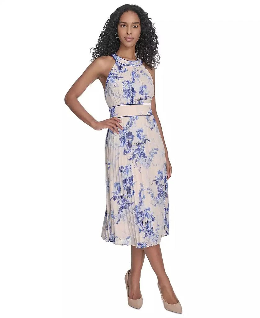 Calvin Klein Women's Printed Sleeveless A-Line Dress 1