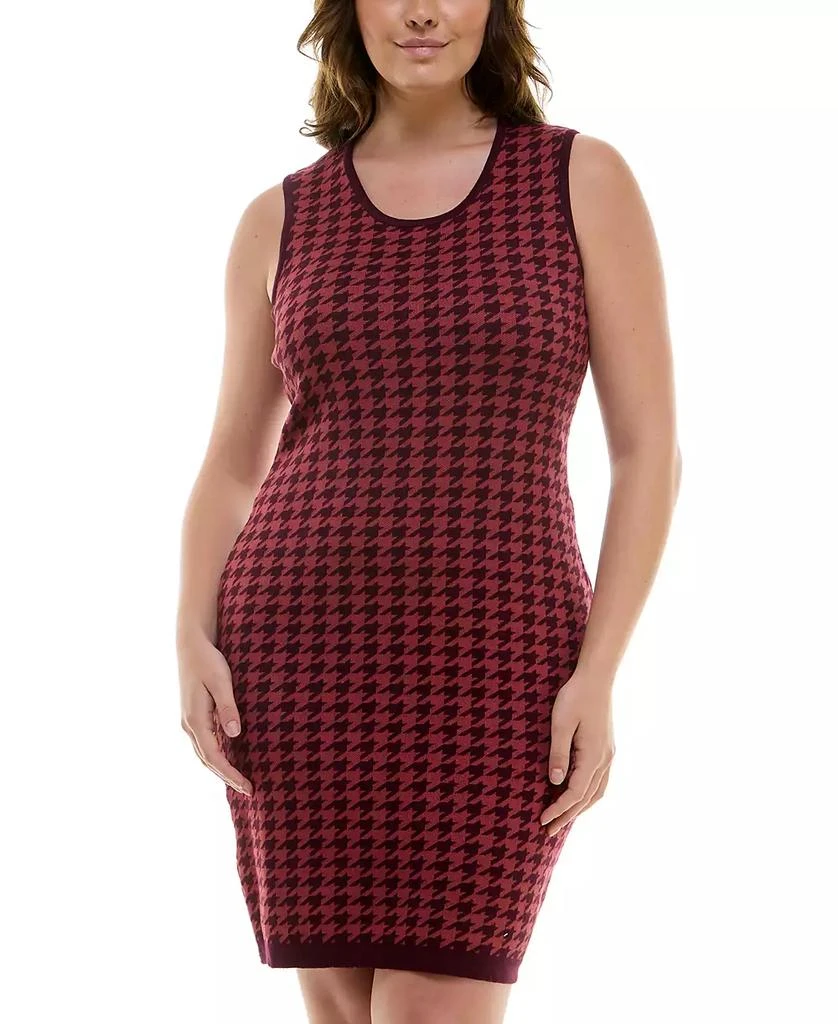 Taylor Plus Size Houndstooth Cropped Jacket & Bodycon Dress 7