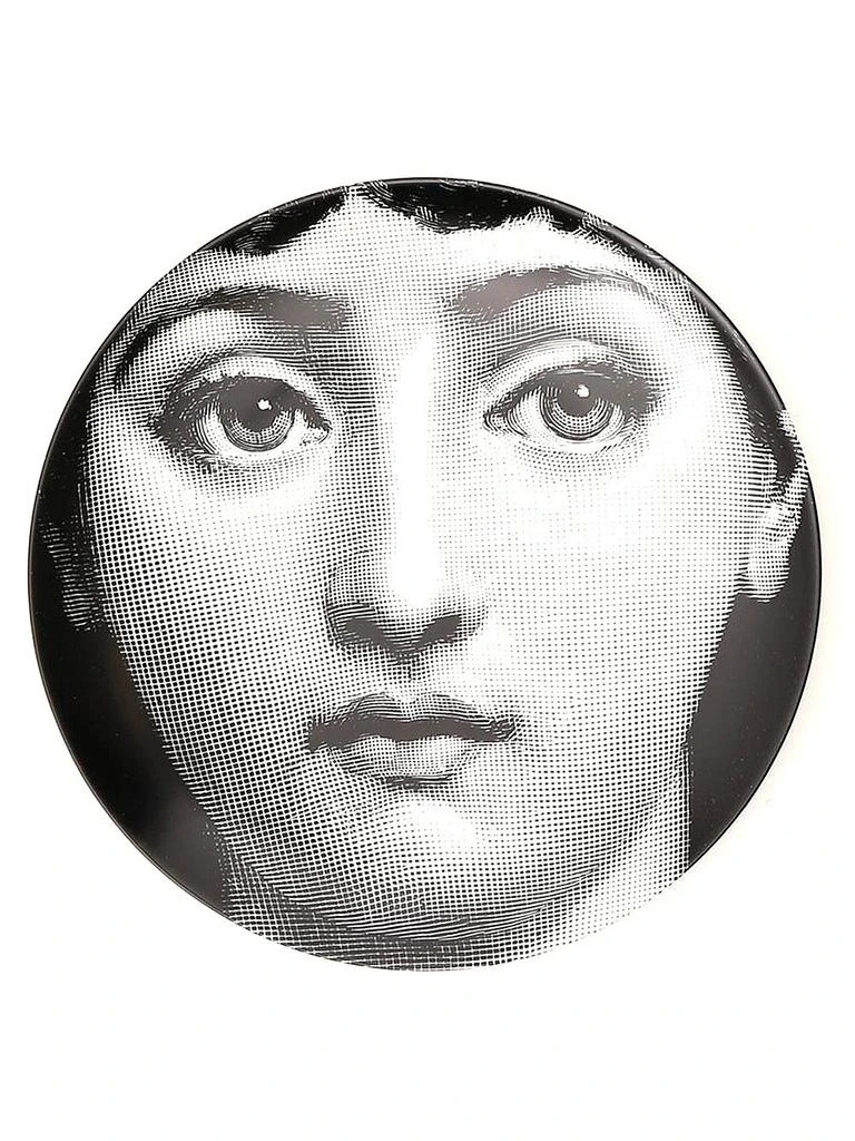 FORNASETTI Fornasetti Face Printed Round Plate 1