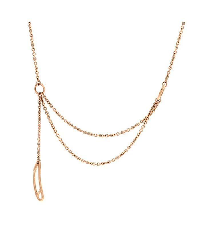 Pre-Owned HERMÈS Chaine d
Ancre Punk Double Strand Necklace 18K Rose Gold, 16.5"