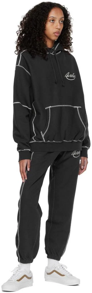 Awake NY Black Cotton Lounge Pants 4