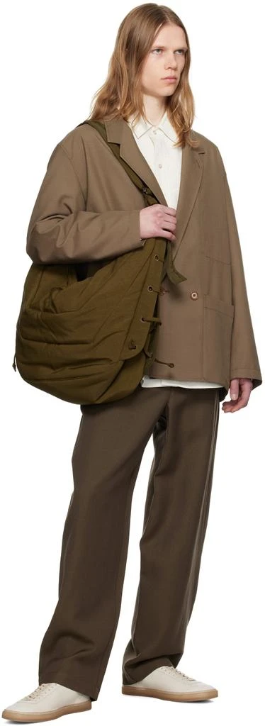 Lemaire SSENSE Exclusive Khaki Large Soft Game Bag 4
