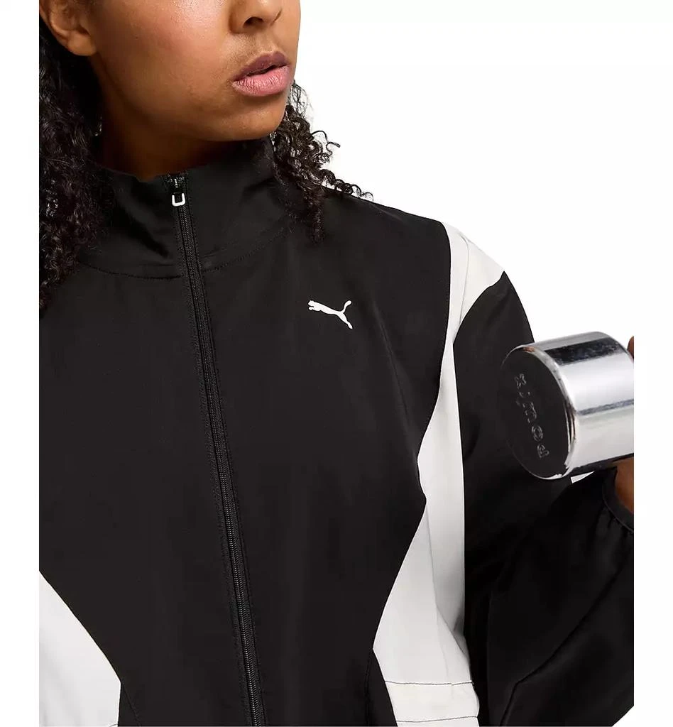 Puma Women's Active Colorblocked Training Woven Zip-Up Jacket 3