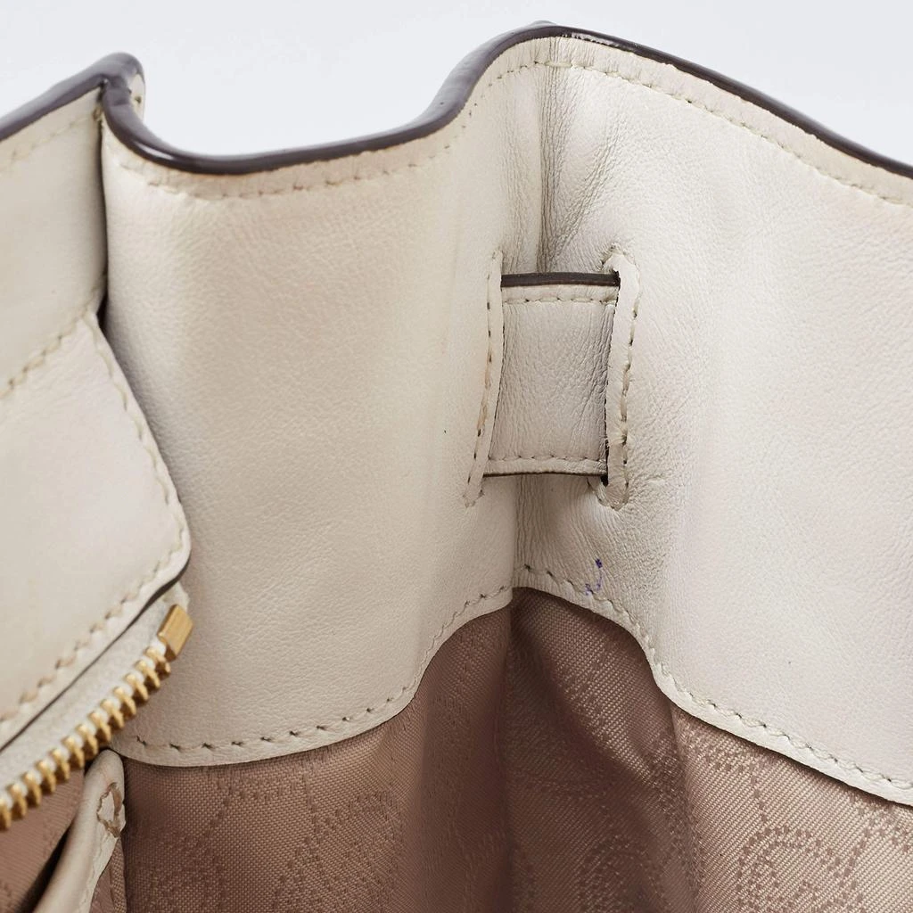 Michael Kors MICHAEL Michael Kors White Leather Hamilton East West Tote 15
