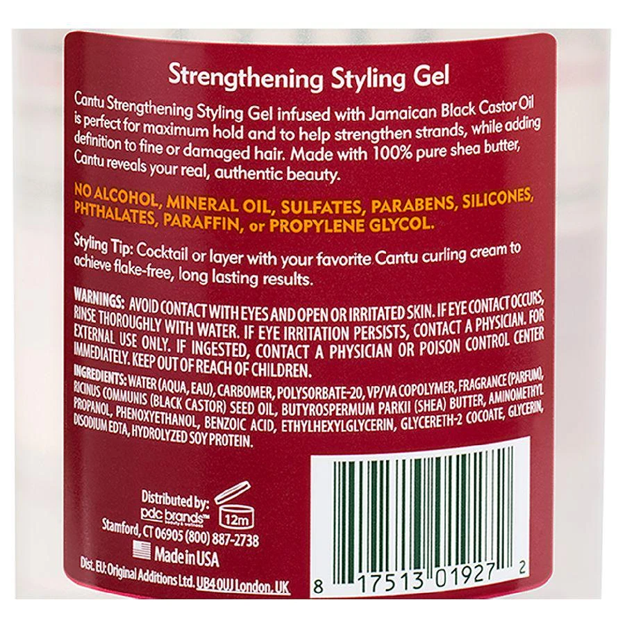 Cantu Shea Butter Maximum Hold Strengthening Styling Gel with Jamaican Black Castor Oil 3