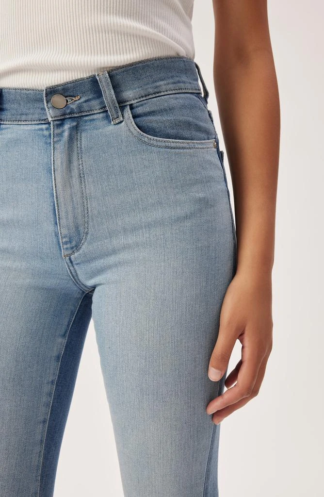 DL1961 Bridget Instasculpt Asymmetric Raw Hem Ankle Bootcut Jeans 2