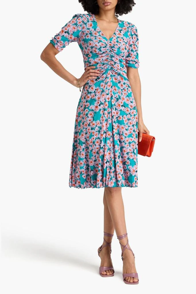 Diane von Furstenberg Koren reversible printed stretch-mesh dress 5