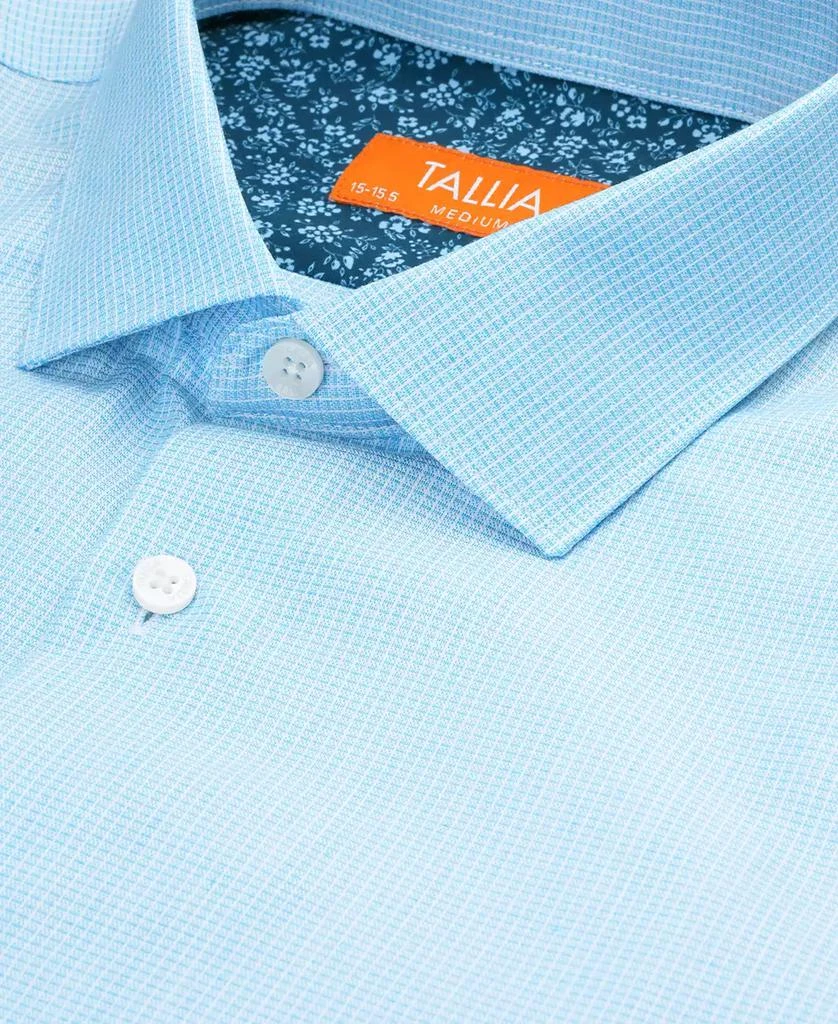 Tallia Men's Slim Flit Dobby Micro-Grid Button-Front Dress Shirt 8