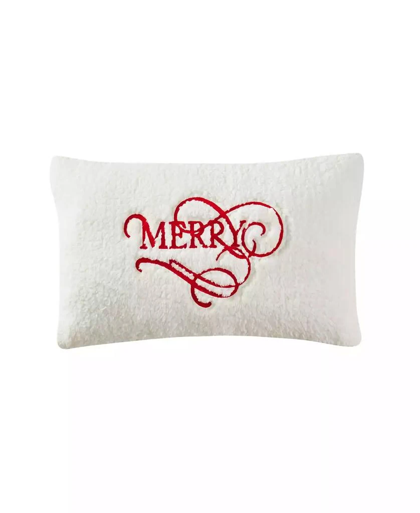 J Queen New York Merry Pillow Boudoir Decorative Pillow, 13" x 21"