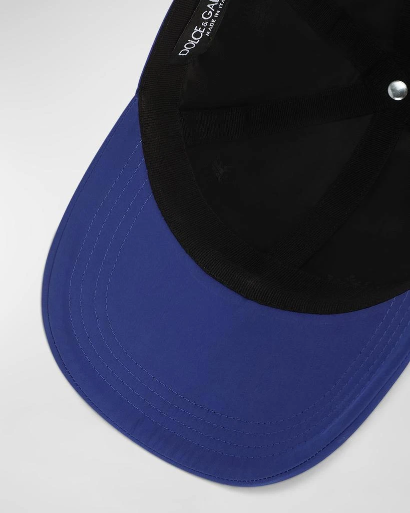 Dolce & Gabbana Men's Logo Plaqué Nylon Baseball Cap 3