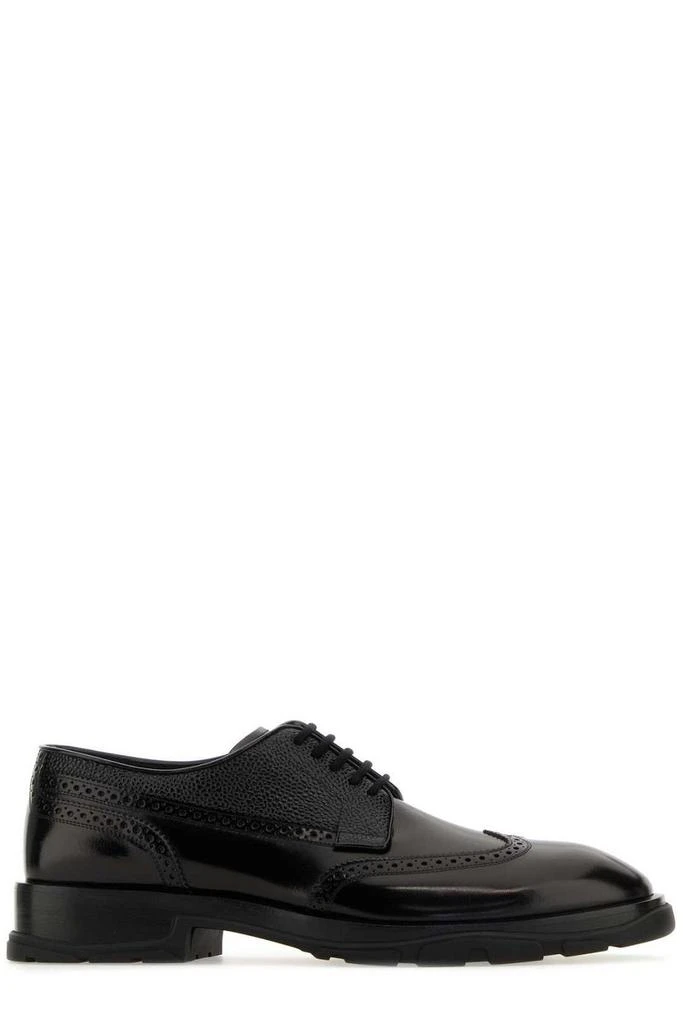 Shop Alexander McQueen Round-Toe Lace-Up Brogues on Sale at  display picture 2