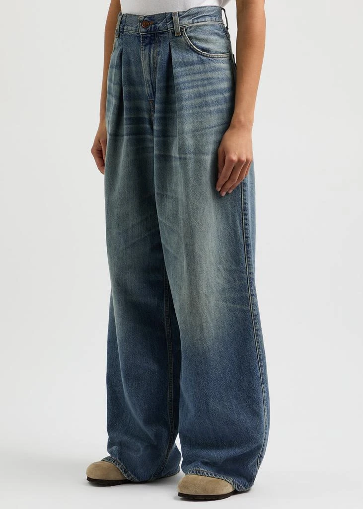 HAIKURE Candy distressed wide-leg jeans 2