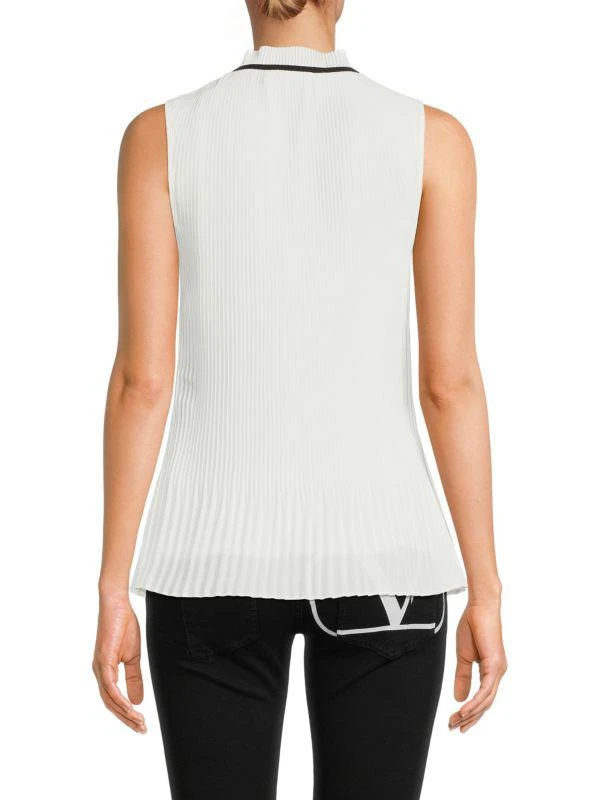 DKNY Pleated Tie Front Blouse 2