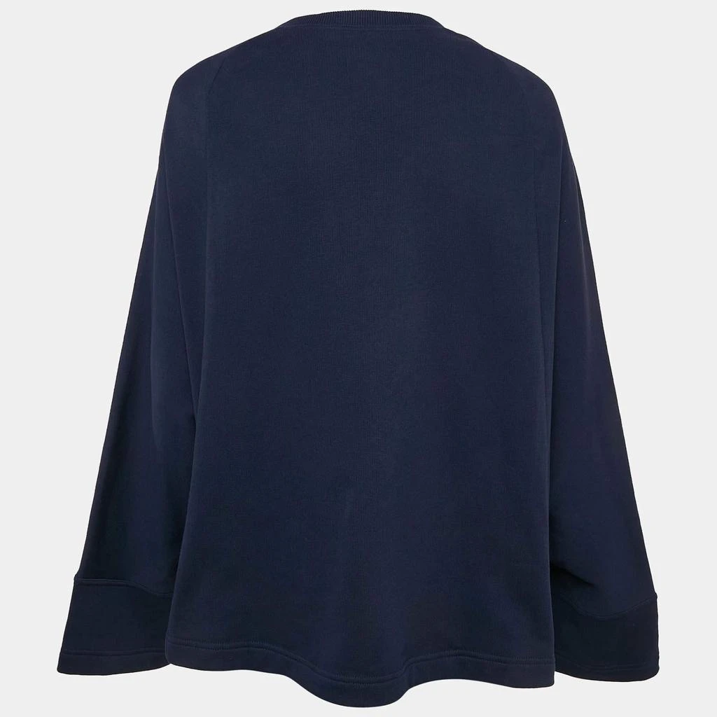 See by Chloé See by Chloe Blue Printed Cotton Knit Stormy Night Sweatshirt L 2