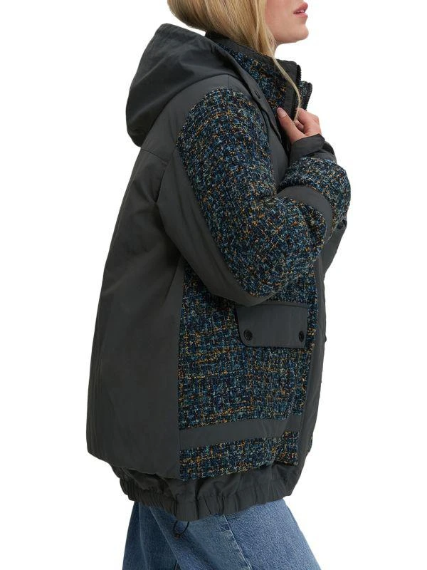 NOIZE Safara Mixed Media Puffer Jacket 3