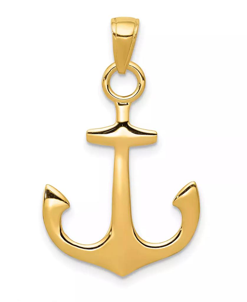 Macy's Anchor Pendant in 14k Yellow Gold