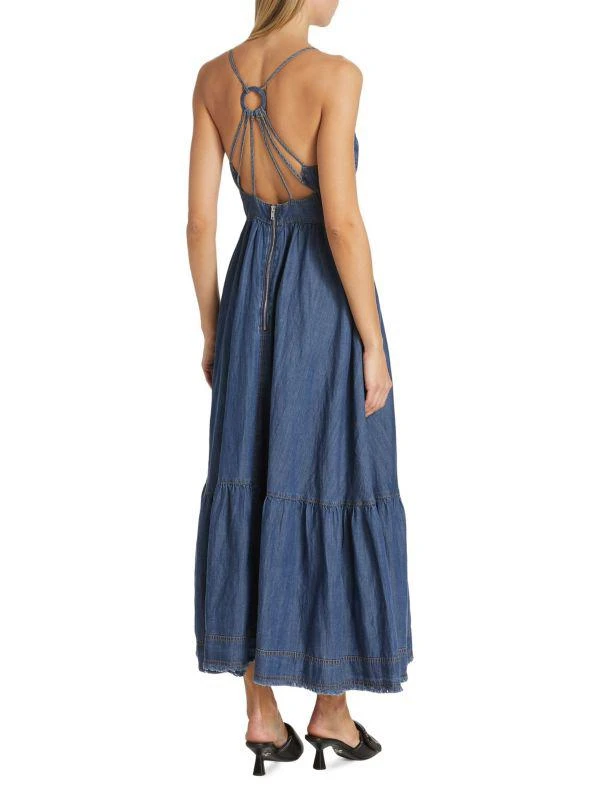 En Saison Sere Denim Midi-Dress 2