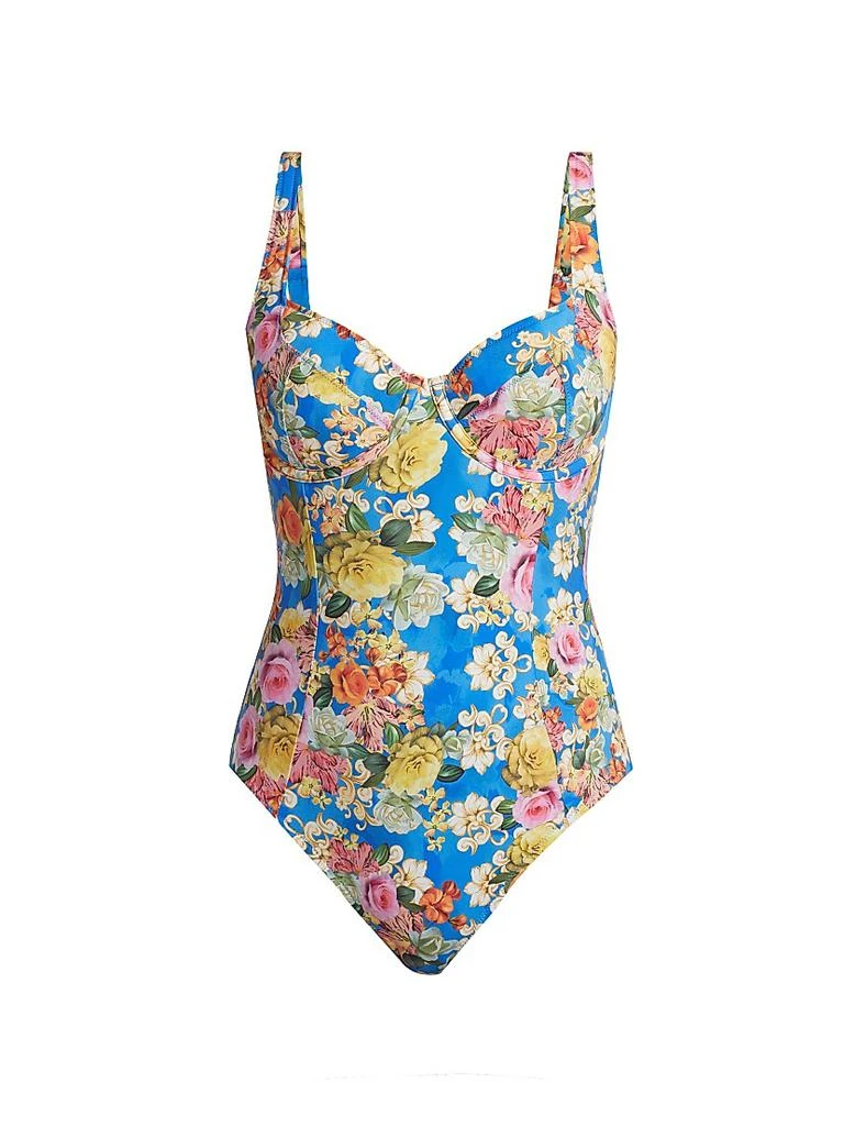 Johnny Was Pauline Floral One-Piece Swimsuit 1