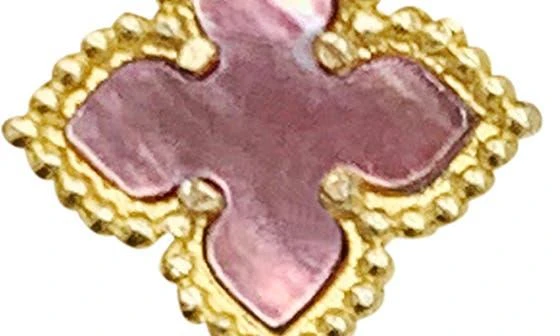 ADORNIA Floral Dangle Mother of Pearl Hoop Earrings 4