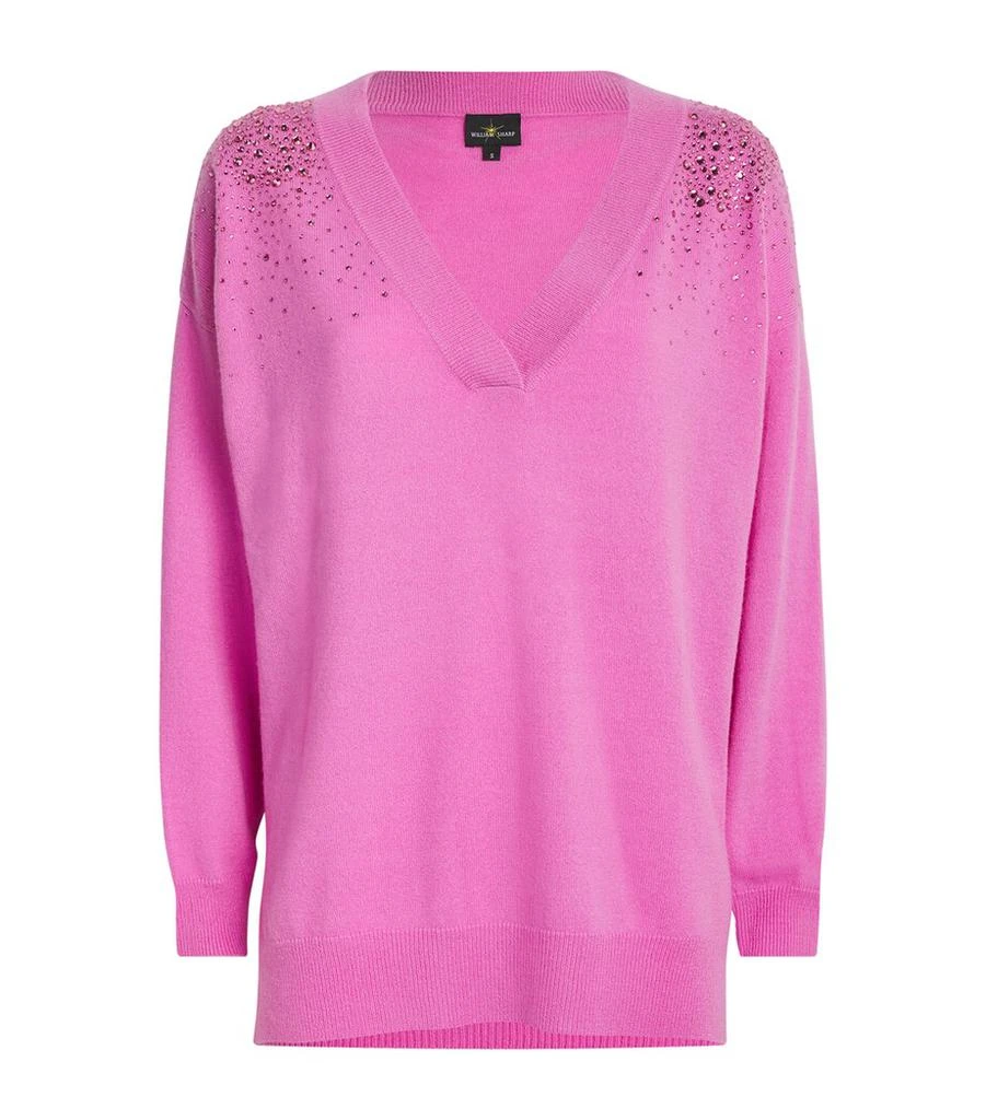 William Sharp Cashmere Nebula Crystal-Embellished Sweater 1
