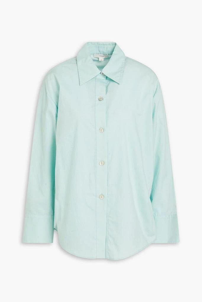 Vince Belted cotton-blend poplin shirt 1