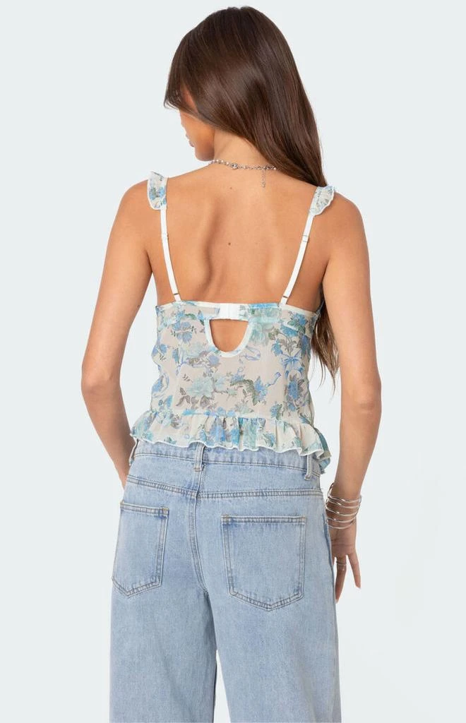 Edikted Cascade Ruffled Bra Top 4