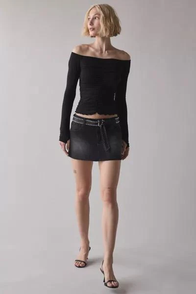 Urban Renewal ReMADE By UO Remnants Ruched Off-The-Shoulder Top 3