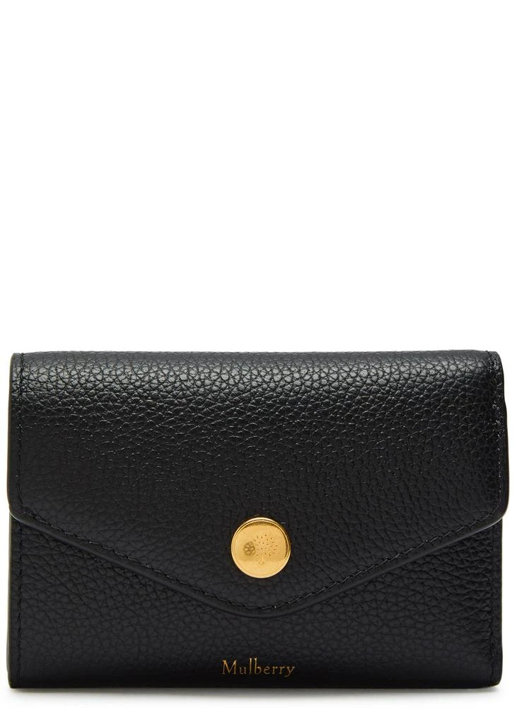 Mulberry Logo grained leather wallet
