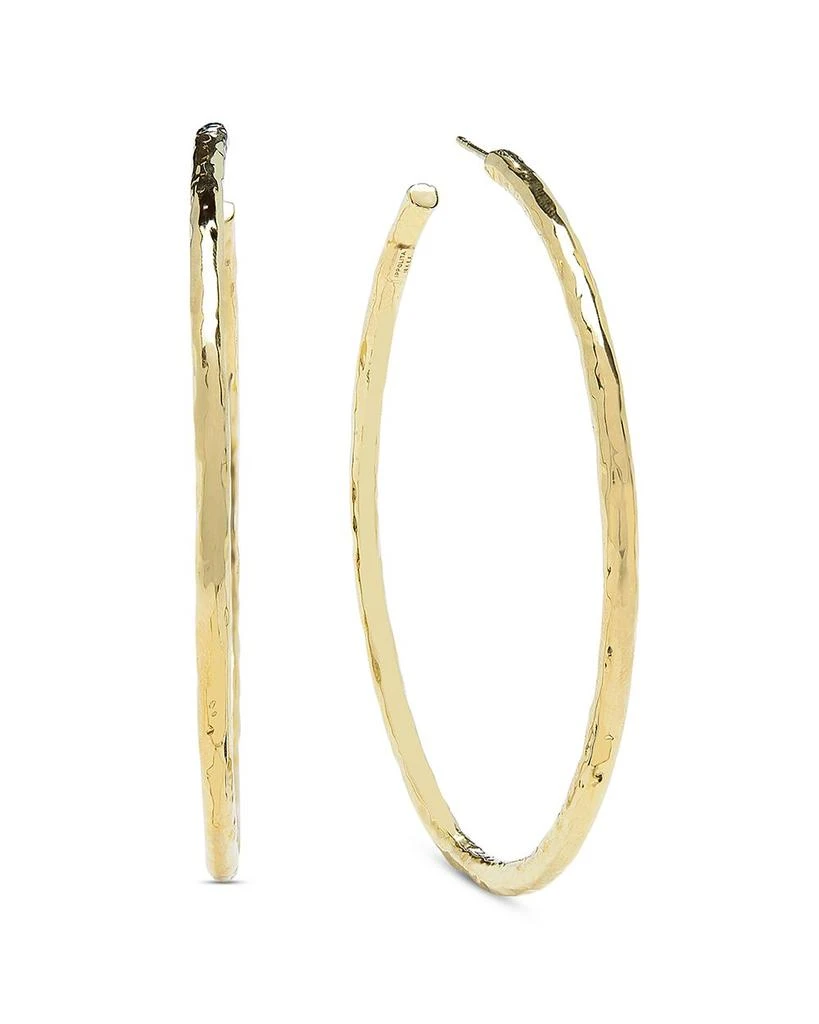 Ippolita 18K Yellow Gold Classico Hammered Extra Large Hoop Earrings 1