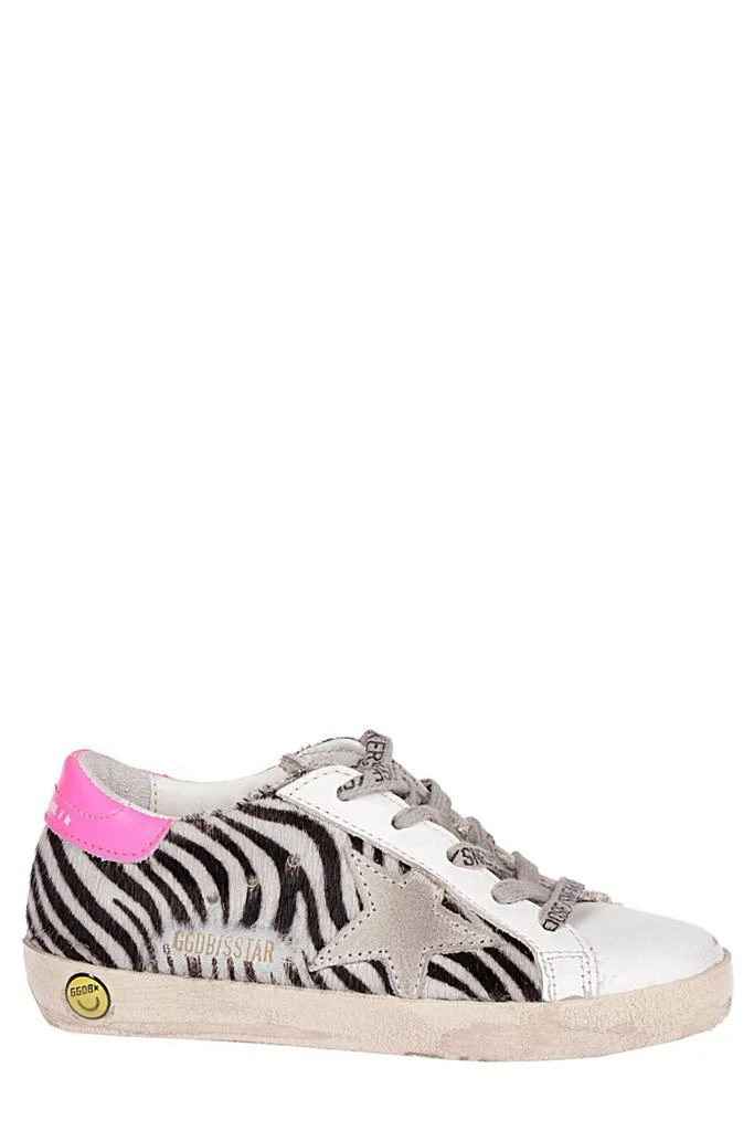 Golden Goose Golden Goose Kids Zebra Printed Lace-Up Sneakers 1