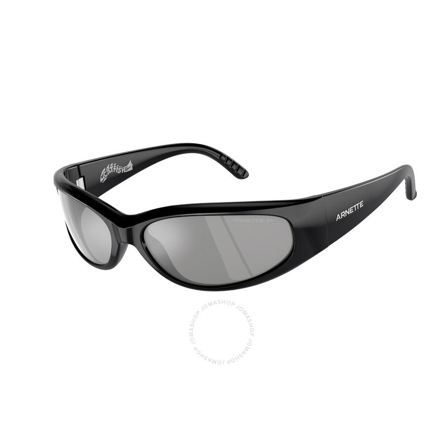 Arnette Catfish Silver Wrap Men's Sunglasses AN4302 2900Z3 62