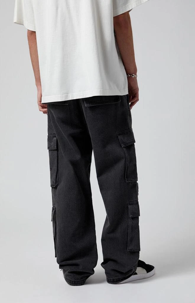 PacSun Black Baggy Cargo Jeans 4