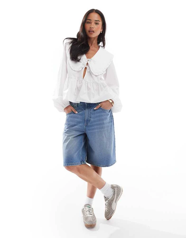 Cotton:On Cotton On super baggy denim jort in blue haze 1