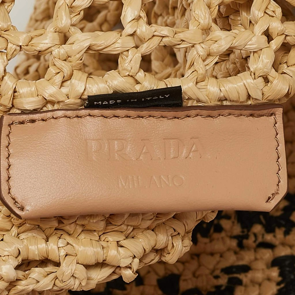 Prada Prada Natural Woven Raffia Beach Tote 8