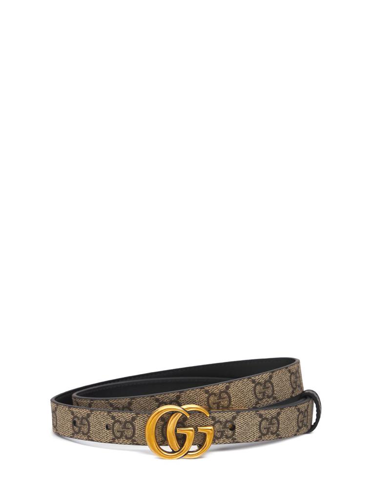 Gucci Gg Marmont Reversible Thin Leather Belt