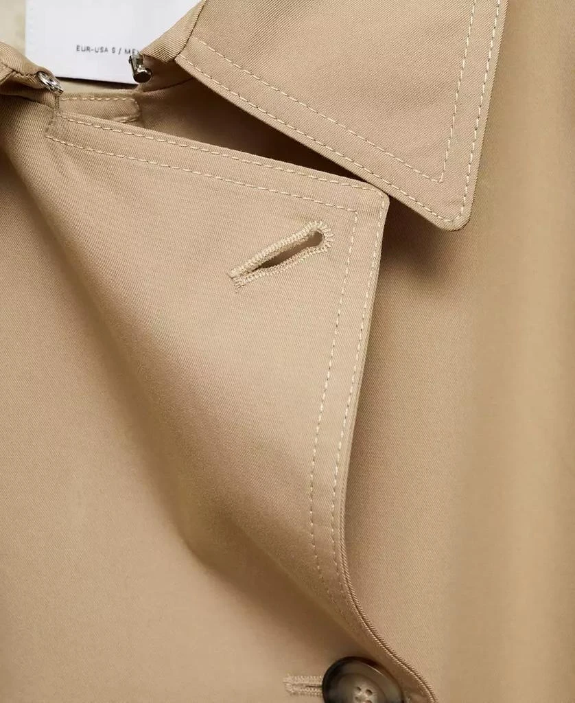 Mango Women's Double-Breasted Cotton Trench Coat 5