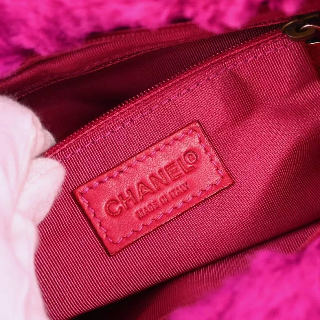 Chanel Chanel Purple Fur Chain Shoulder Bag 8