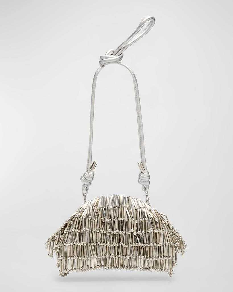 Cult Gaia Jaala Nano Fringe Embellished Clutch Bag 1