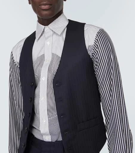 MAISON MARGIELA Striped cotton-blend shirt 5