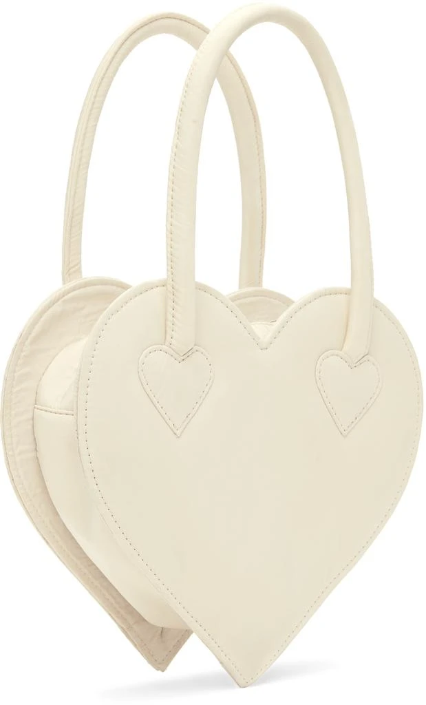 Ashley Williams SSENSE Exclusive White Heart Bag 3