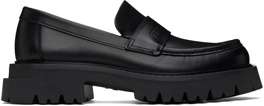 Salvatore Ferragamo Black Chunky Loafers 1