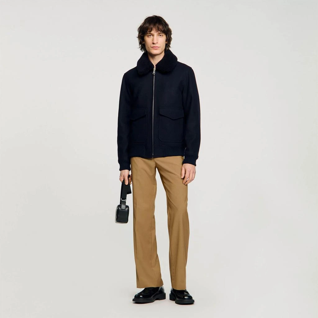 Sandro Wool aviator jacket 1
