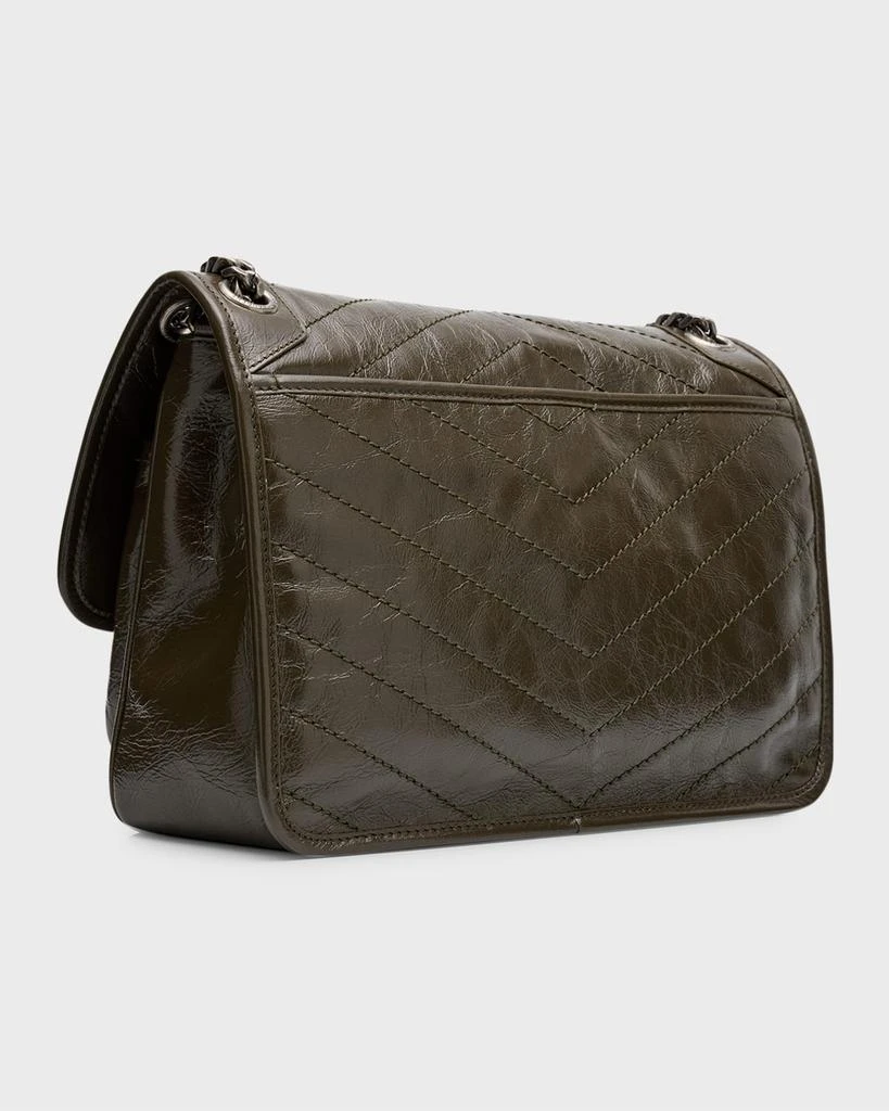 Yves Saint Laurent Niki Medium Flap YSL Shoulder Bag in Crinkled Leather 6