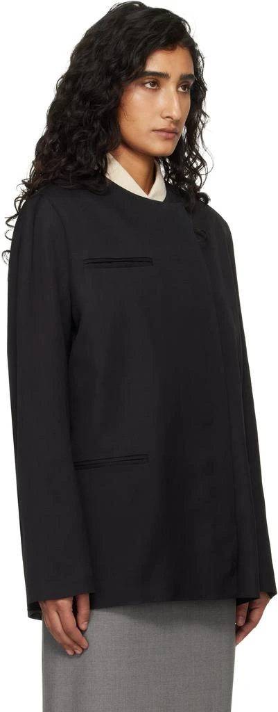 Loulou de Saison Black Bono Asymmetric Blazer 2