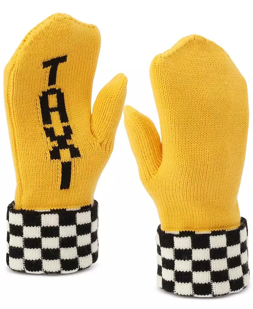 Kate Spade Women's Taxi Checkboard Mittens 3